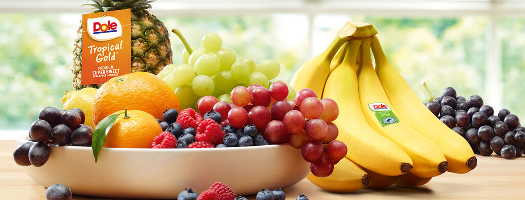 Dole Fruits on a table