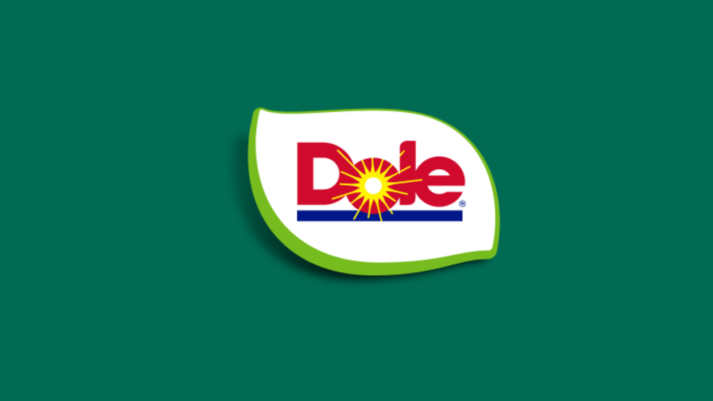 Dole logo on dark green background