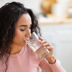 Woman drinking water