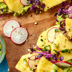 Pineapple and avocado sandwich