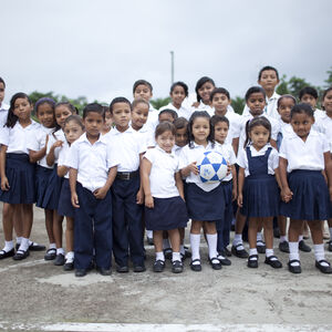 Kids standing together