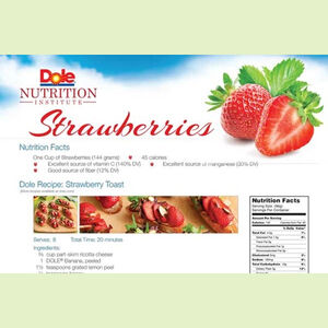 Strawberries product tool kit dole