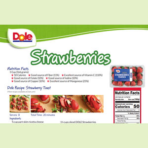 Strawberries product tool kit dole