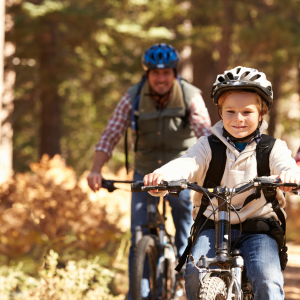 kids on bicycle