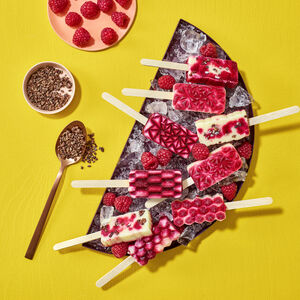 Banana Cherry Popsicles