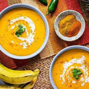 Sweet and Spicy Plantain Soup