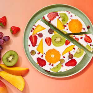 no bake cake with fruits