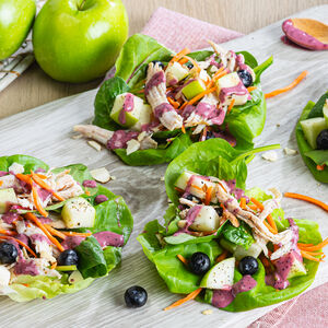 Turkey Apple Salad Lettuce Cups