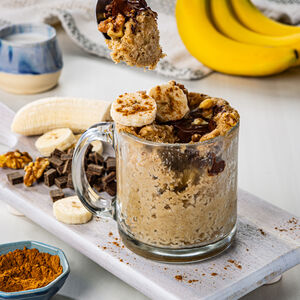 Choco Banana Bread Lava Mug Cake