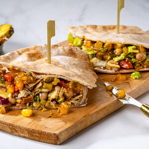 Vegan Chopped Sandwiches with Sweet Spicy Mostarda