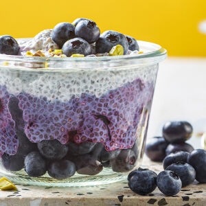 Blueberry chia pudding