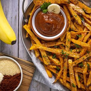 Dole air fryer sweet potato fries banana ketchup