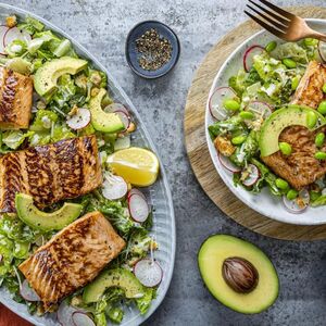 Dole salmon avocado caesar salad