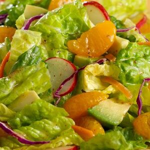 Romaine Mandarin Oranges and Avocado Salad1000x383