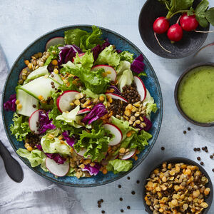 Triple Lentil Cucumber Salad