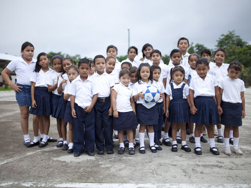 Kids standing together