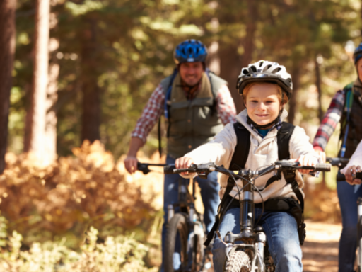 kids on bicycle