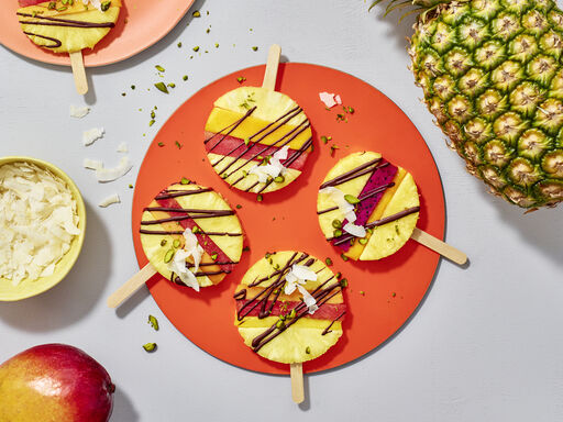 Pineapple Lollipops