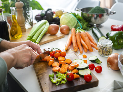 Vegetables on a cutting board