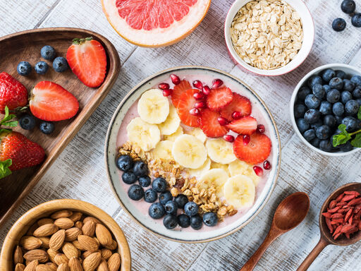 fruits on a bowl