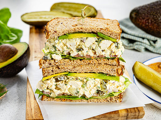 Vegan Pickley Egg Salad Sandwiches