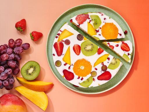 no bake cake with fruits