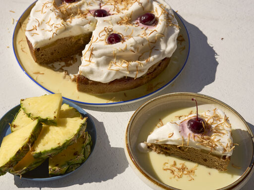 Pina Colada Tres Leches Cake
