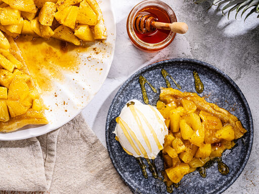 Spiced Pineapple Tarte Tatin