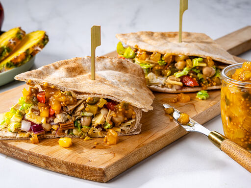 Vegan Chopped Sandwiches with Sweet Spicy Mostarda