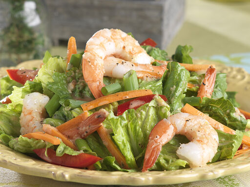 Chopped Romaine_Shrimp Salad_full plate_10028