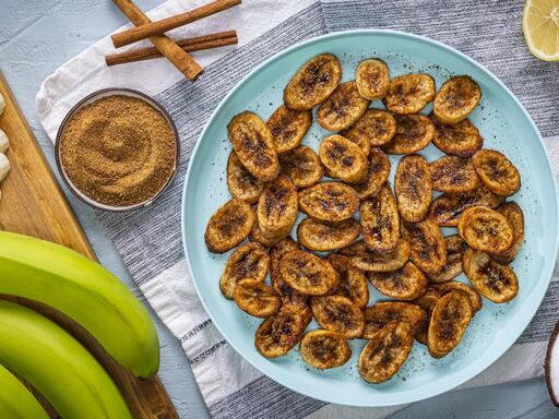 Dole air fryer cinnamon sugar banana chips