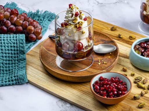 Dole grape pomegranate dessert parfaits