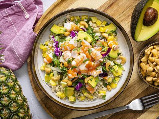 Dole shrimp salad rice bowl