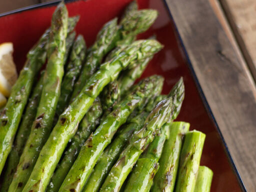 Grilled Asparagus with Lemon Mustard Sauce