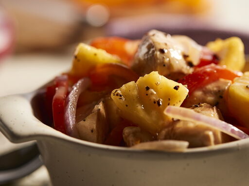 Pineapple Braised Slow Cooker Chicken