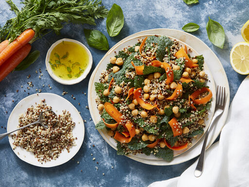 Triple Quinoa and Kale Salad