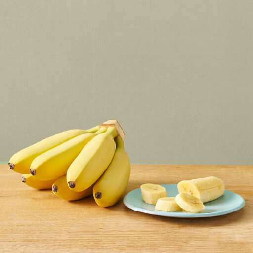 baby bananas sliced