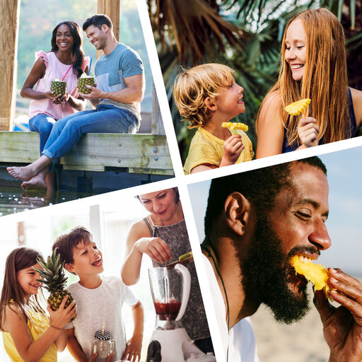 collage of people
