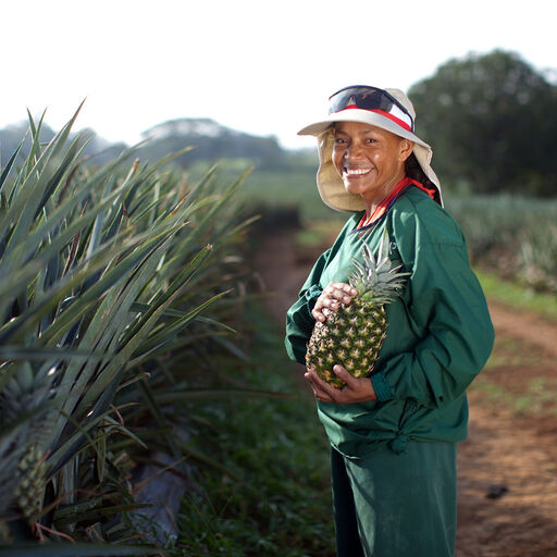 Dole Woman Pineapple Farmer