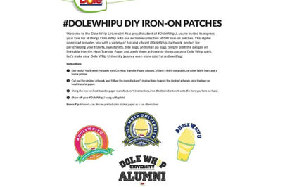 DoleWhip®U DIY Iron-On Patches