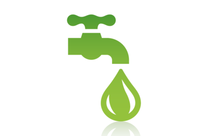 A tap and a drop of water 