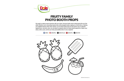 Dole Disney Stitch DIY Fruity Photo Props  