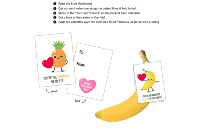 Dole's fruit Valentines digital downloads