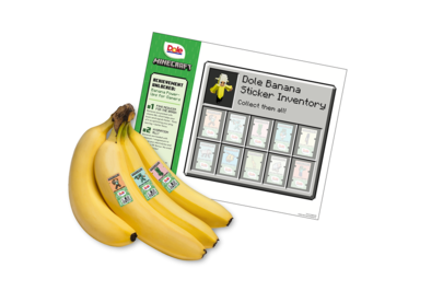 Dole Banana sticker peel and play