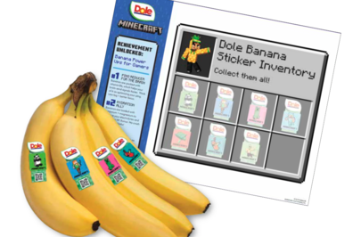 Banana Sticker Peel & Play Booklet