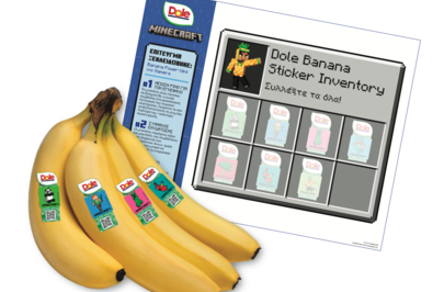 Banana Sticker Peel & Play Booklet